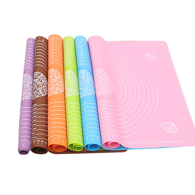 Пищевой антипригарный силиконовый коврик для выпечки, термостойкий нескользящий Настольный коврик, силиконовый коврик для выпечки