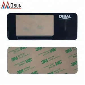 Customized pc material membrane graphic overlay keypad with 3M adhesive