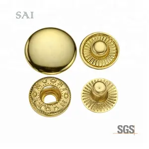 488# 20mm Factory Wholesale Custom Logo 4 Parts Spring Snap Button