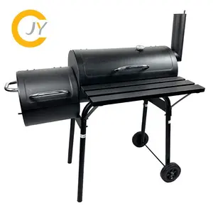 Grill a Pellet e Affumicatore in Stile Americano con Box Affumicatore Laterale per Barbecue a Carbone - Product Image 1