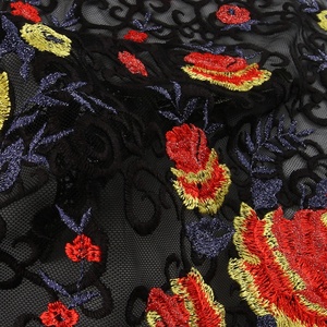 HA-15445B Chất lượng cao ưa thích lưới hoa lưới thêu vải tuyn ren vải mới - Product Image 6