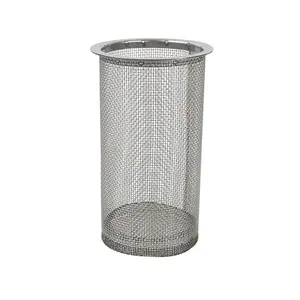 Stainless Steel Woven Screen Mesh Water Strainer Pipe Screens Filter