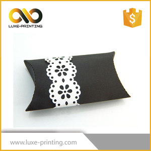 <span class=keywords><strong>Custom</strong></span> Made Recyclé Brun Kraft Papier Oreiller Boîte/Sac avec Logo Imprimé pour le Cadeau/Savon/Tissu/JewelryPackaging - Product Image 4