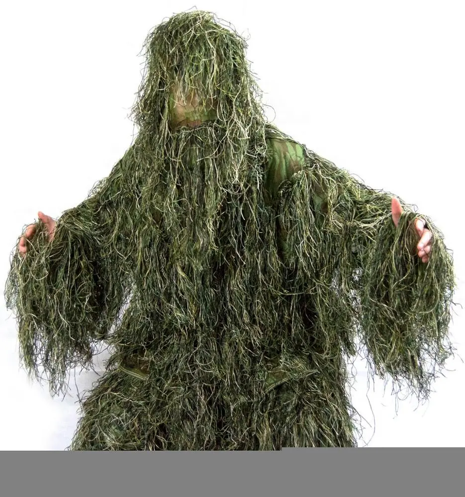 Outdoor Taktische Kleidung Männer Woodland Camouflage Gillie Ghillie Anzug