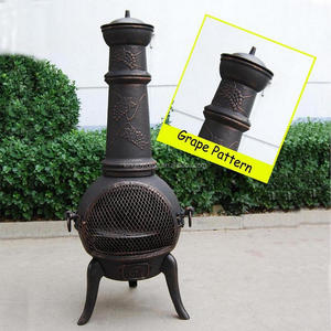 HeavyデューティLargeサイズ鋳鉄<span class=keywords><strong>chiminea</strong></span>バーベキューグリル - Product Image 6