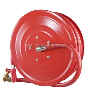 Automatic And Manual Fire Hose Reel With Cabinet Brass Valve And Nozzle Dn19/dn25 30meter 16.Mpa Wholesale Factory
