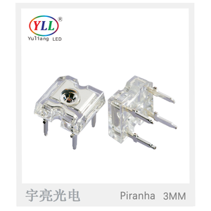 LEDs Piranha F3 de 3mm, 0.04W, Super Flux, Chip EPISTAR, Color Único Rojo/<span class=keywords><strong>Amarillo</strong></span>, para Módulos de Luz, Señales de Giro, Letreros - Product Image 2