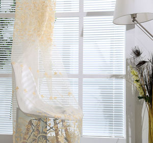 italiano del diseño del bordado organza cortinas y cortinas para la decoración del hogar - Product Image 1