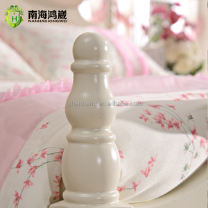 Ensemble de meubles de chambre à coucher en bois, luxueux, blanc, Style français, Shabby et Chic, vente en gros - Product Image 4
