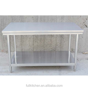 Mesa de trabajo de cocina de acero inoxidable para restaurante, mesa de pizza, mesa de pan, oferta de fábrica - Product Image 4