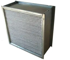 Customized Deep Pleated H13 H14 U15 U16 HEPA Air Filter With Paper Aluminum Foil Separator