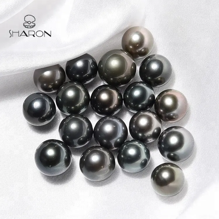 Top Quality 11-14mm A + High Luster Saltwater Tahitian Black Loose Pearls für Sale