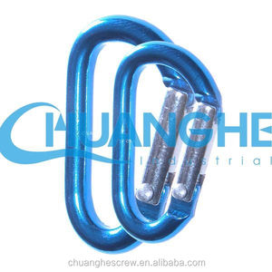 ตะขอคาราบิเนอร์แบบสะท้อนแสงทำจากโลหะผสมสังกะสีพร้อมพวงกุญแจ - Product Image 4