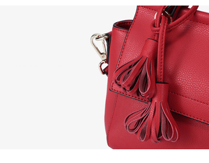 Nuevo rosa borlas Zen embrague alas vaca cuero pequeño bolso Tote Bolso - Product Image 4