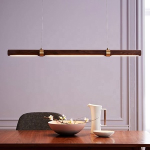 Plafonnier led suspendu en <span class=keywords><strong>bois</strong></span> au style japonais, design créatif simpliste, éclairage d'intérieur, luminaire décoratif de plafond, idéal pour une salle à manger ou une cuisine, 2022 - Product Image 4
