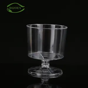 Bester Preis Phantasie elegante Wein Wasser Glas Einweg Kunststoff Glaswaren Tasse für die Förderung