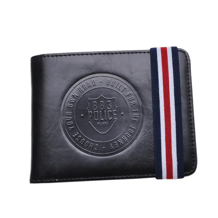 Portefeuille vintage en PU pour hommes, Slim, avec porte-cartes de crédit, à la mode