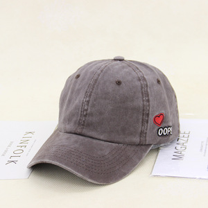 bordado oops tela de mezclilla de algodón de amor lavado sombrero de <span class=keywords><strong>gorra</strong></span> de béisbol 6panels <span class=keywords><strong>gorra</strong></span> de deporte - Product Image 5