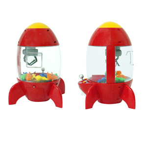 Simulador de Cohetes, Juguete Atrapa Peluches, Reloj <span class=keywords><strong>Despertador</strong></span> - Máquina de Atrapar Mini de Escritorio que Funciona con Monedas para Niños - Product Image 3