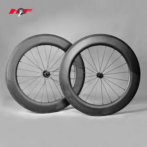 China fabriek 700c carbon fietswielen fietswielen Tubular/clincher carbon fiets wielset 86mm carbon road