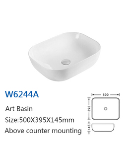 Venta caliente de alta calidad superficie sólida rectangular sobre encimera <span class=keywords><strong>lavabo</strong></span> - Product Image 2