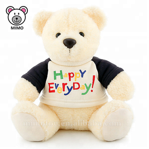 Felice di Tutti I Giorni di Sublimazione Teddy Orso T shirt Commercio All'ingrosso Stampa Personalizzata LOGO Animale di Pezza Morbido <span class=keywords><strong>Peluche</strong></span> Giocattolo Per Bambini di <span class=keywords><strong>Grandi</strong></span> Dimensioni Orsacchiotto - Product Image 3