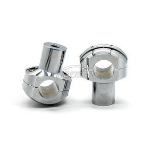 Elevadores de manillar de motocicleta de 1 ", abrazadera de calavera para Honda Suzuki Yamaha Kawasaki <span class=keywords><strong>KTM</strong></span> y <span class=keywords><strong>Harley</strong></span> <span class=keywords><strong>Davidson</strong></span> Cruisers - Product Image 2