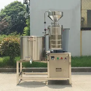 Paslanmaz çelik otomatik soya sütü yapma makinesi/soya fasulyesi tofu yapma makinesi
