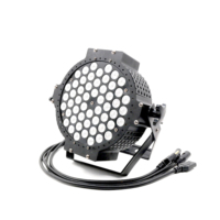Projecteur LED PAR 54x3W RGB de haute qualité pour scène, lumière plate avec contrôle IP33 DMX512/activation sonore, construction en alliage d'aluminium