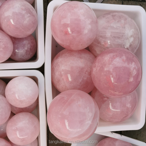 Sfera di Cristallo di Quarzo Rosa Naturale al 100% all'Ingrosso, Sfera di Quarzo Rosa Economica - Product Image 4