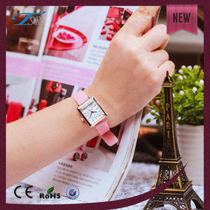 reloj elegante con pequeña <span class=keywords><strong>caja</strong></span> cuadrada, wacthes correa de goma de la muñeca de moda para la mujer - Product Image 1