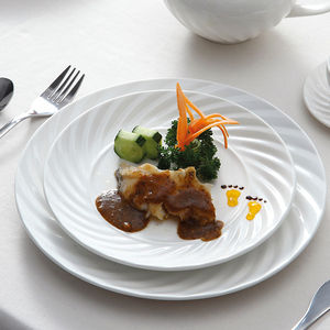 <span class=keywords><strong>Vajilla</strong></span> de Porcelana Blanca para Restaurante de Hotel, <span class=keywords><strong>Vajilla</strong></span> de Cerámica, <span class=keywords><strong>Vajilla</strong></span> para Banquetes~ - Product Image 2