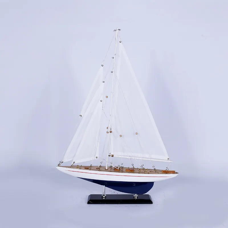 Rs — figurine de bateau à voile en bois, 38 CM de longueur, style ancien, Souvenir, nouvel arrivage