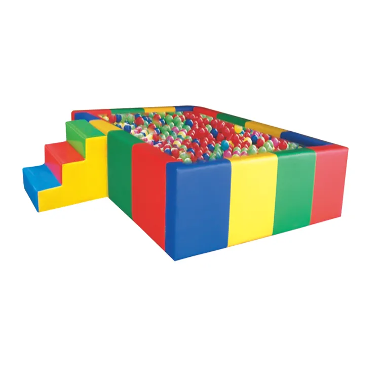 Jeu doux de piscine à balles carrées pour enfants de maternelle Qiaoqiao pour équipement de terrain de jeu intérieur