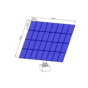 Factory price hot galvanizing 10KW dual axis sun tracking solar panel