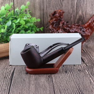ไปป์สูบบุหรี่ทำมือ Erliao ก้านตรง ทำจากไม้บริแอร์ - Product Image 6