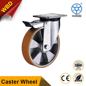 Super Heavy Duty Cart Wheels 500kg Tragfähigkeit Schwenkbare Pu <span class=keywords><strong>Caster</strong></span> Wheels - Product Image 2