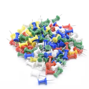 High quality plastic double headed nail soft board colorful push pin length 23mm