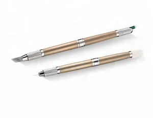 Three-uses Aluminum Permanent Makeup Manual Pen For Eyebrow Microblading Embroidery Needle