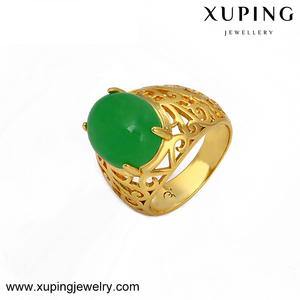 Xuping Fashionable Jewelry 24k Gold Plated High Quality <strong>Jade</strong> <strong>Ring</strong> - Product Image 2