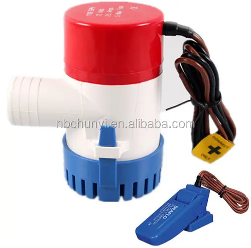 550GPH/750GPH/11000GPH 12V DC elektrische Tauch pumpe Batterie betriebene Marine Bilgen pumpe Wasserpumpe für Boot