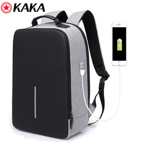 2018 nuevo kaka del morral al por mayor alibaba carga usb mochila escolar deporte inteligente anti-robo portátil mochila - Product Image 1