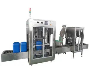 Automatic Jar Can Plastic Bottle Packaging Bottle Cement 5-25kg Glue Filling Capping Machine Cheap Price For Pvc Super Glue Fill