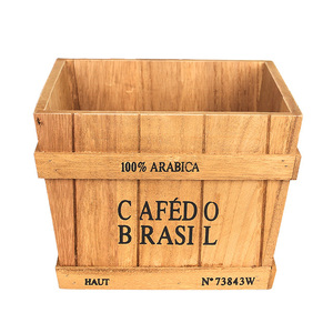 Belle couleur <span class=keywords><strong>pas</strong></span> <span class=keywords><strong>cher</strong></span> sapin en bois Pot de fleur boîte de rangement moyen planteur/Vase extérieur jardin clôture maison bureau élégant panier de fleurs - Product Image 2