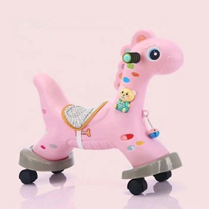 Cavallo a Dondolo Colorato <span class=keywords><strong>con</strong></span> Ruote per Bambini - Product Image 6