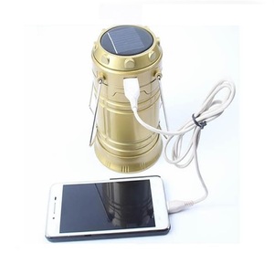 Lampe Led solaire à panneau d'alimentation solaire, avec batterie 18650, chargeur de téléphone, luminaire de tente - Product Image 5