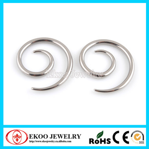 316l espiral de acero quirúrgico del oído camillas - Product Image 1
