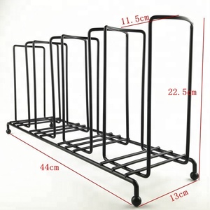 <span class=keywords><strong>4</strong></span> 구획 와이어 랙 커피 컵 및 뚜껑 디스펜서 주최자 홀더 - Product Image 2