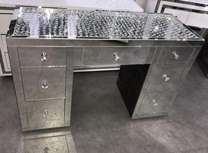 <span class=keywords><strong>Coiffeuse</strong></span> avec tiroirs pour femme, <span class=keywords><strong>coiffeuse</strong></span> avec diamants écrasés, miroir, offre spéciale, - Product Image 4