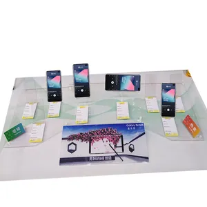 Hot Sale Acrylic Display Ponsel Stand Set untuk Counter Ponsel Pendukung Sesuai dengan Kabinet
